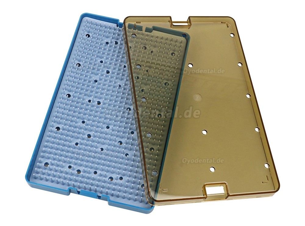 Gro&szlig;e Dental Instrumentenkassette Sterilisationsbox mit Silikonmatte